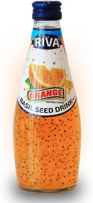 Basil seed drink Orange flavor "Напиток Семена базилика с ароматом апельсина" 290мл