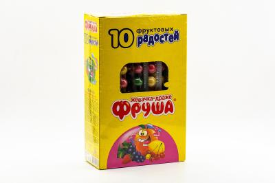 Жевачка-Драже Фруша 10 Фруктовых радостей 20 гр