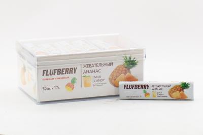 Жевательная конфета Flufberry со вкусом ананаса (Китай) 17г